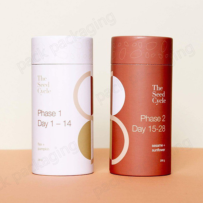 Wholesale Tea Paper Tubes Recycled Food Grade Coffee Kraft Packaging Tube Cylinder Box