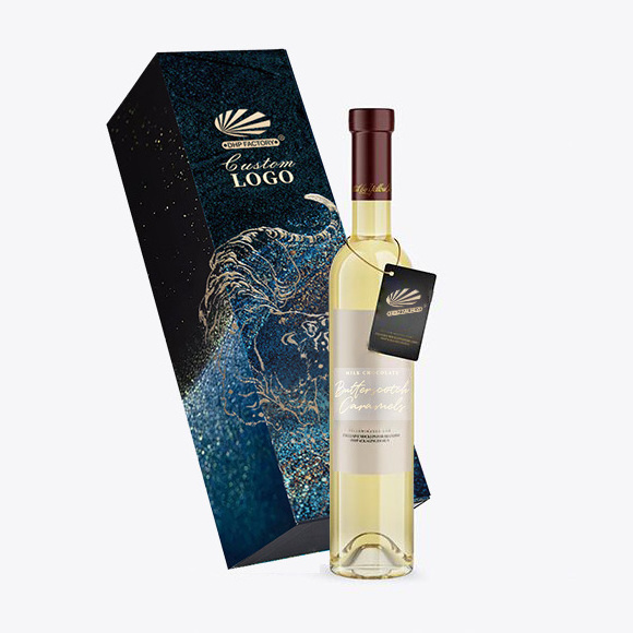 Custom luxury wine cardboard gift set packaging for single wine bottle wooden cardboard box packaging