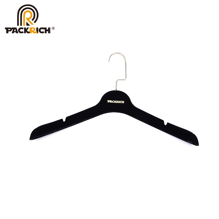 wholesale custom wide shoulder cloth coat velvet suit garment hanger