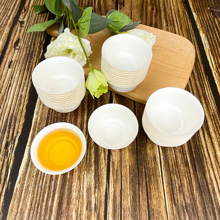 Custom Disposable Tea Set Travel Tea Bagasse Paper Biodegradable Compostable Sugarcane Tea Pot