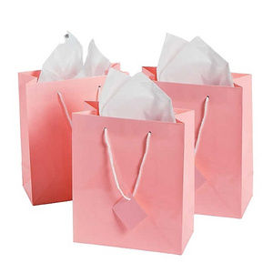 rope handle square bottom Wedding Door Gift Paper Bag