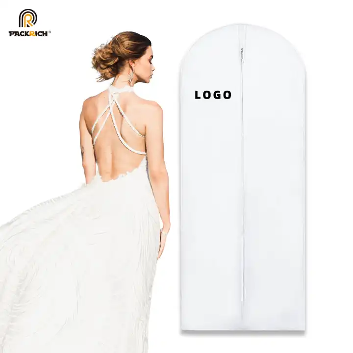 Custom Printed Wedding Dress Protection Cover Garment Suit Bag, Wholesale Custom Wedding Dress Garment Bridal Gown Bag