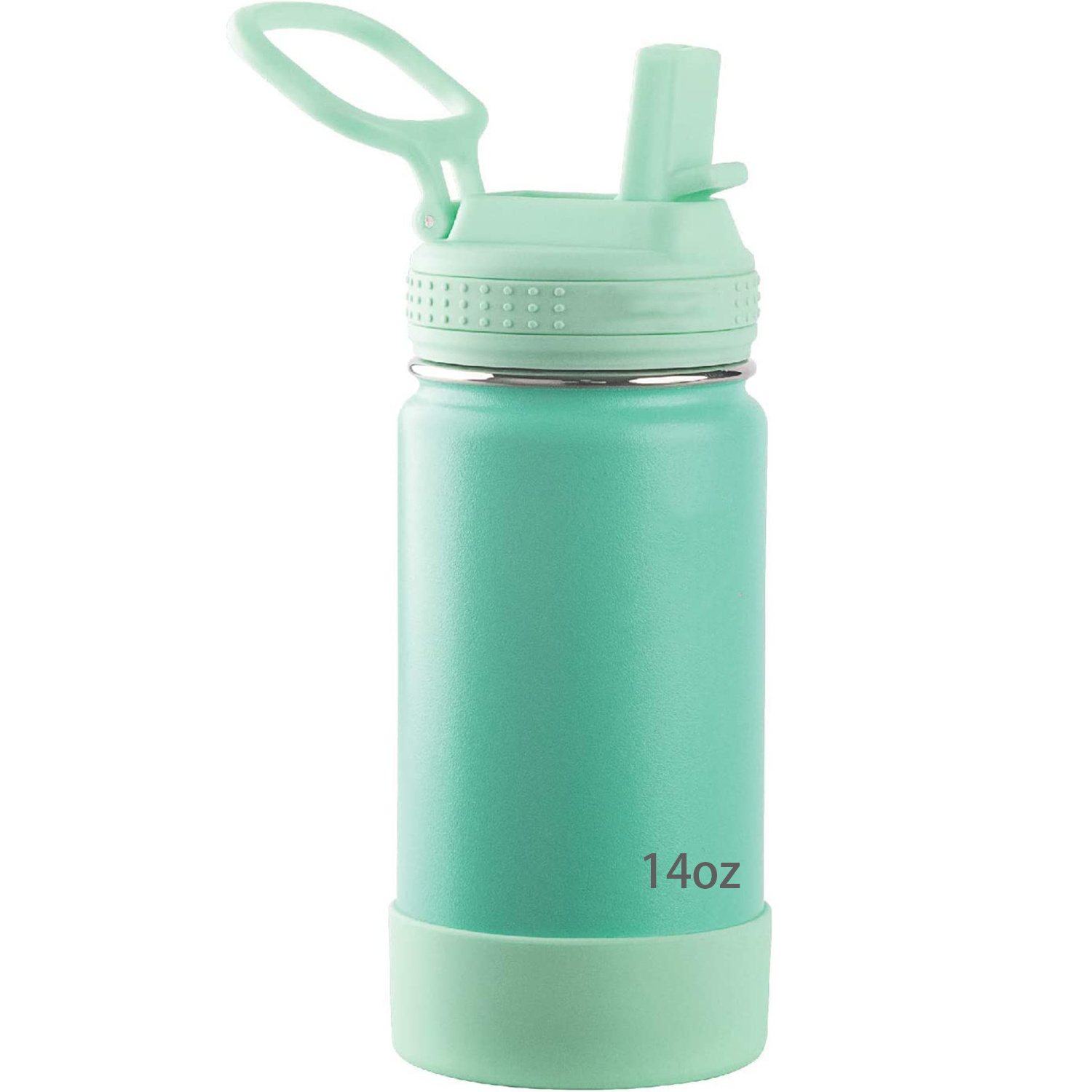 14oz Kids Thermal Double Wall Stainless Steel School Water Bottle With Handle Bottle For Kids With Custom Design Logo