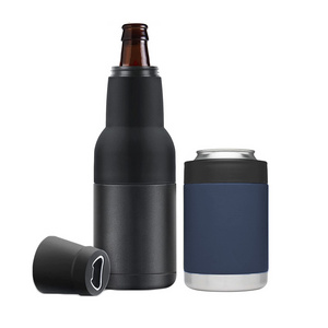 Double Wall Customize Portable Wine Beverage Insulated Drink Insulated Can Cooler Stainless Steel Bottle Cooler for Beer