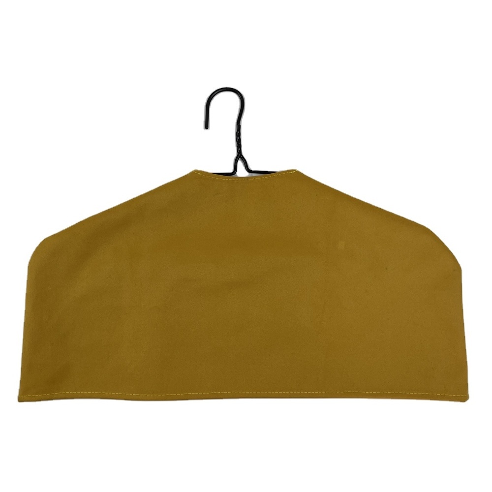 Non Slip Cloth Shop Display Fabric flock  Cloth Shoulder Hanger Cover Dust For Clothing Rack