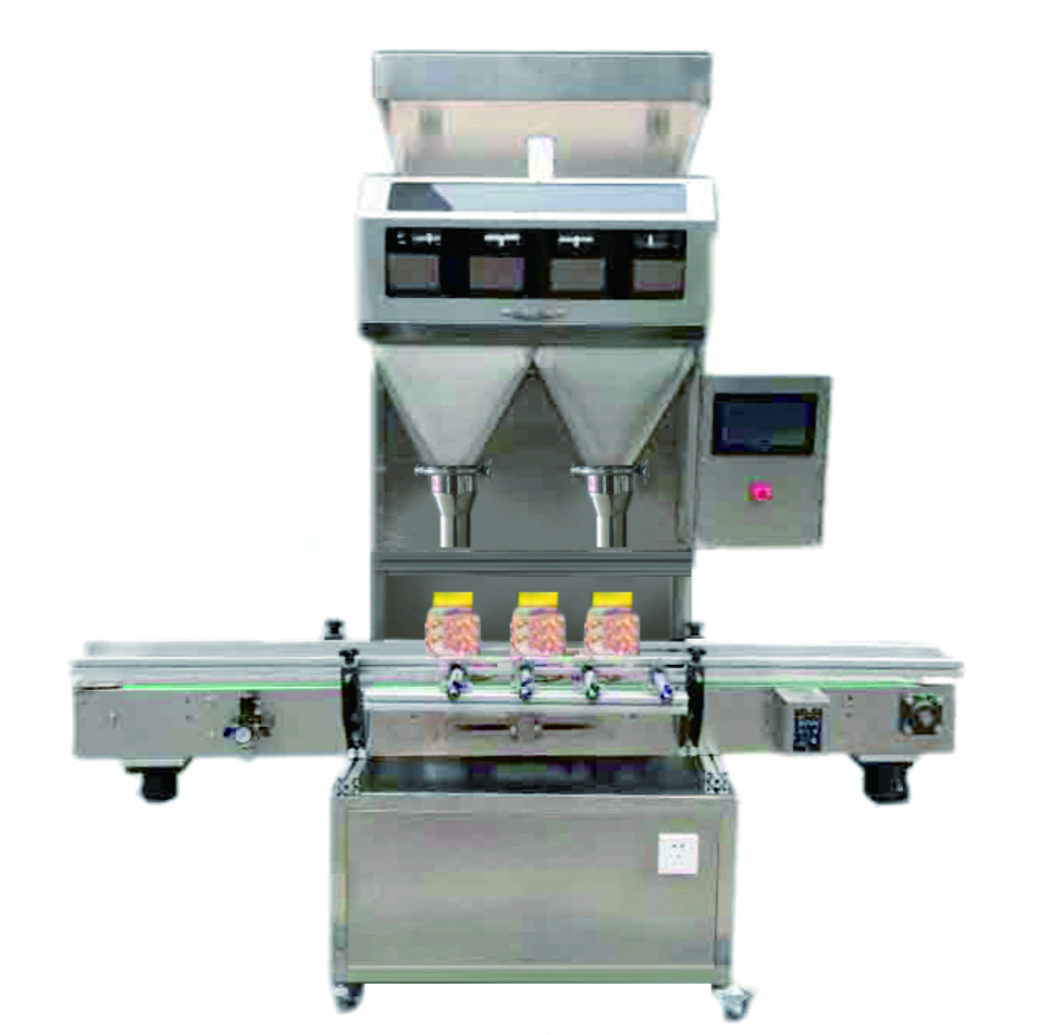 Fully Automatic Granular Products Nuts Peanuts Sunflower Seeds Almond Cashew Pet Glass Bottle Weighing Filling Machine