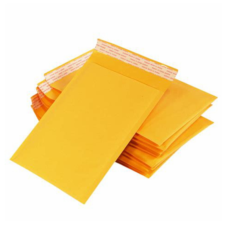 Manufacturer Custom Yellow Kraft Bubble Rigid Manila Envelopes