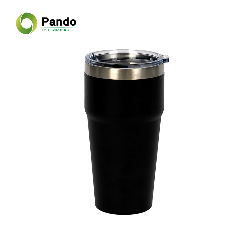 Stainless Steel Vacuum Insulated Coffee Mugs 20oz Drinking Cooler Double Wall Tumbler Cups With Lids