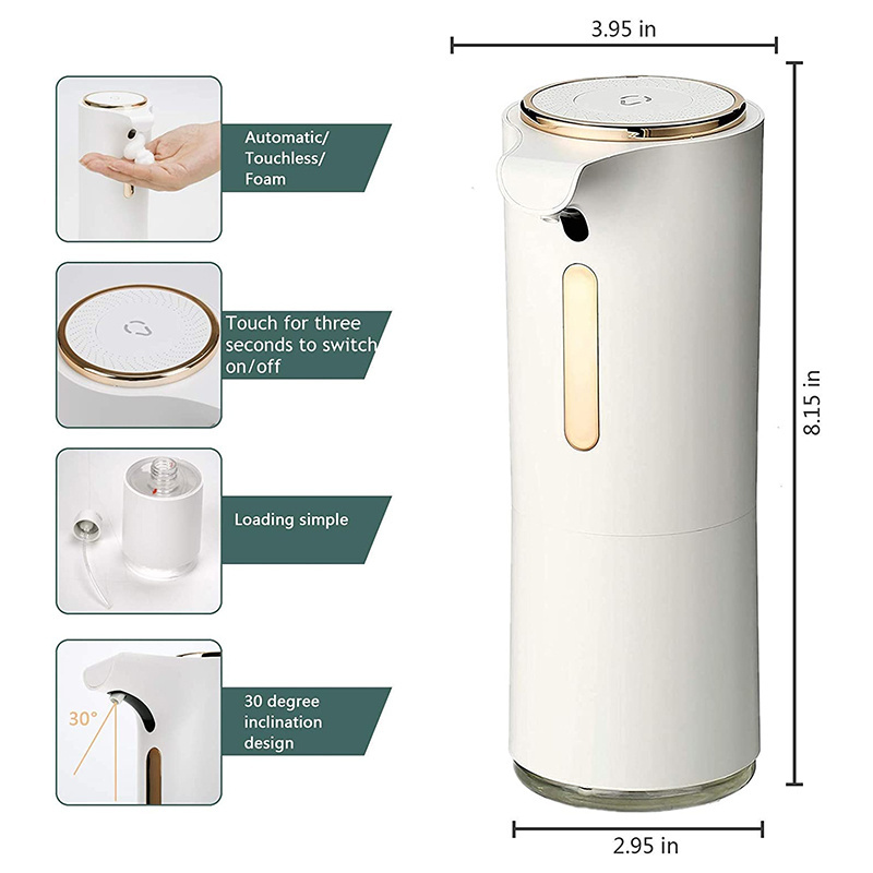 Direct Factory Promotion Gift Hand wash touchless OEM ODM Automatic USB rechargeable Alcohol Sprayer liquid Foam Soap Dispenser