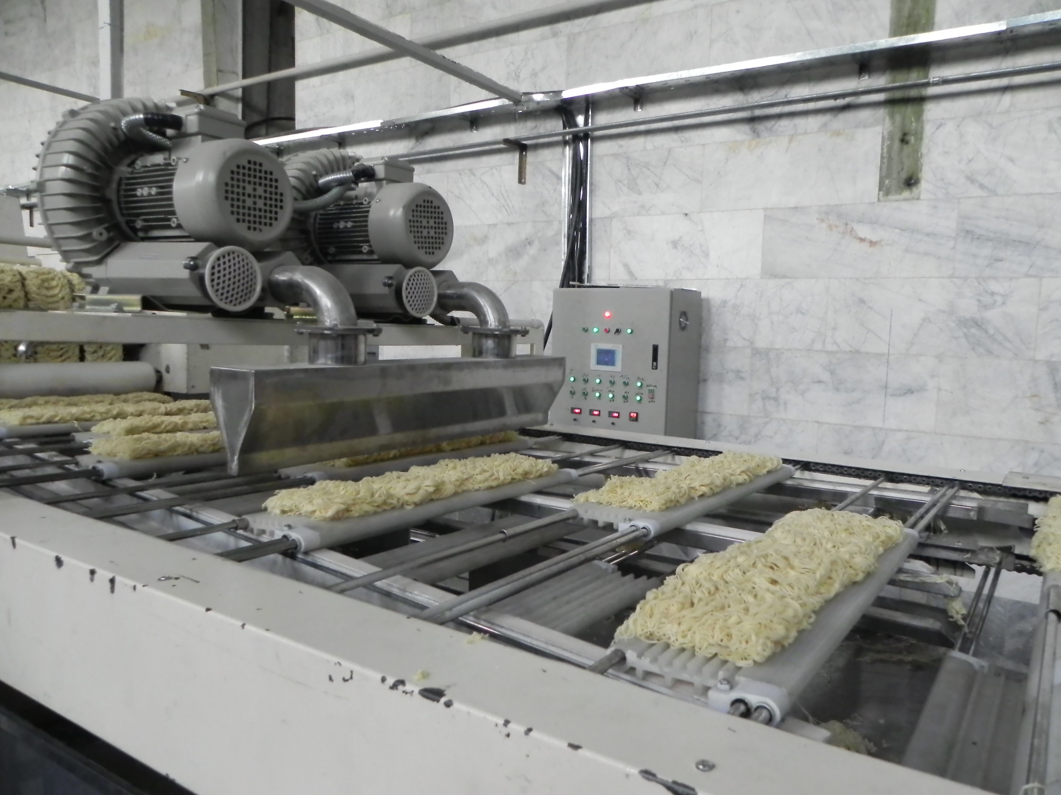 Full Automatic Instant Fried Noodle Making Machine Philippines Spaghetti Making Machine / Pasta Product Line