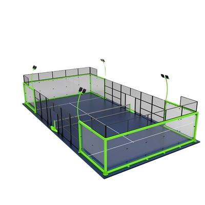 PADEL WORKER New Design Outdoor Professional Portable Super Panoramic Padel Tennis Court for paddle tennis sports