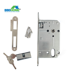 South American Market Brazil Popular 7055 Lock body Stainless Steel Plate Suitable For Room Bathroom Mortise Locks