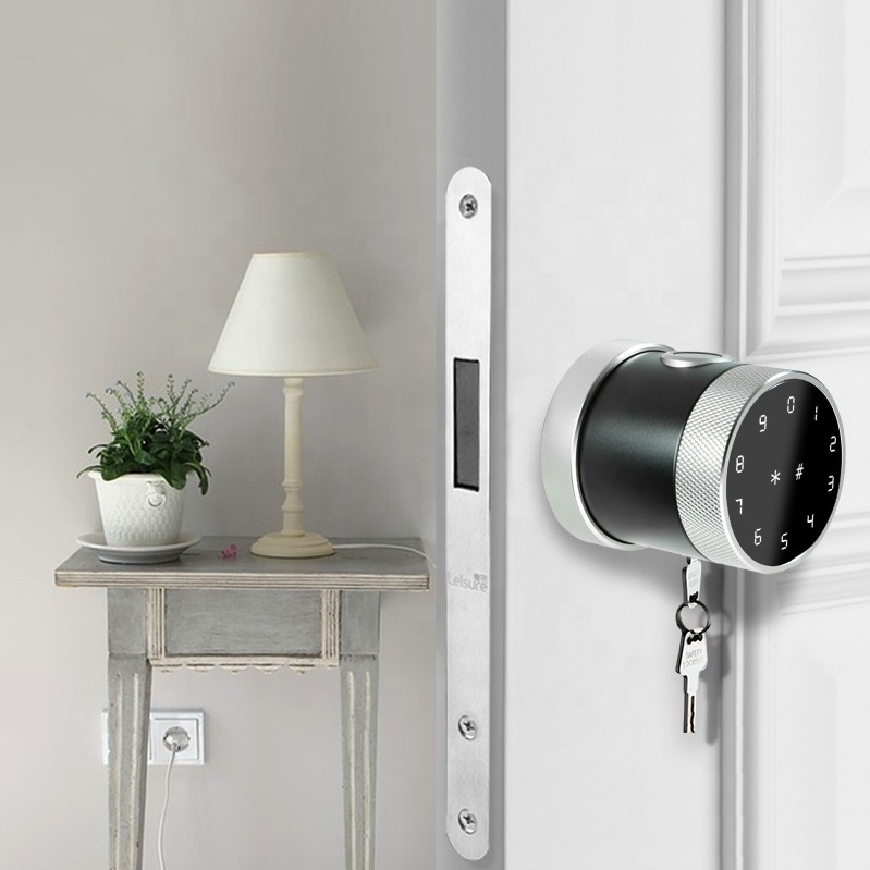 Fingerprint  With Keys Metal Security Anti-Theft Upgraded Biometric Lock Cerradura Electrica Smart Door Lock