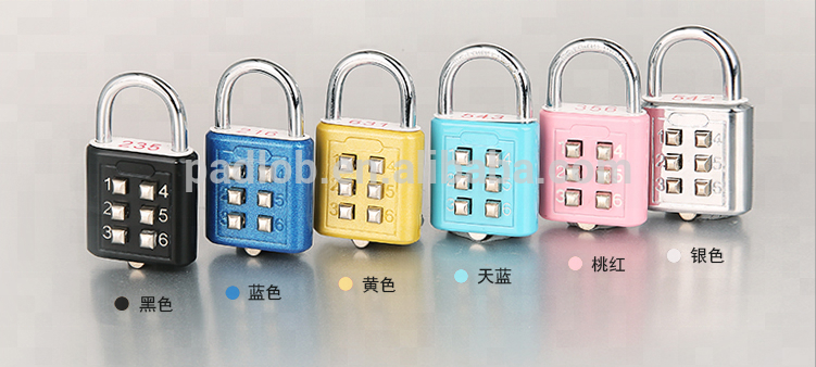 H305 Digit combination lock push button padlock