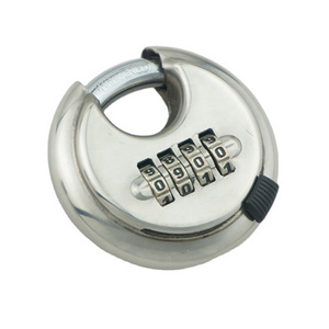 70 Diskus Stainless Steel Padlock Shackle Keyless Different Discus Pad Lock 4 Digit Discus Lock Digital Combination disc padlock