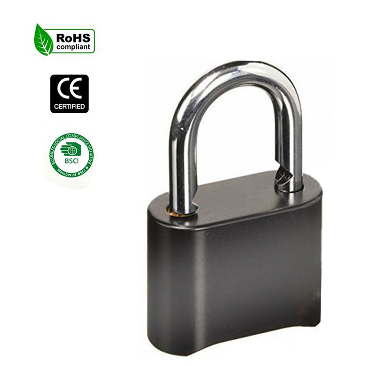 Hot Selling Resettable Zinc Alloy 4 Digit Heavy Duty Door Black Combination padlock Pad Locks for School Gym Cabinet