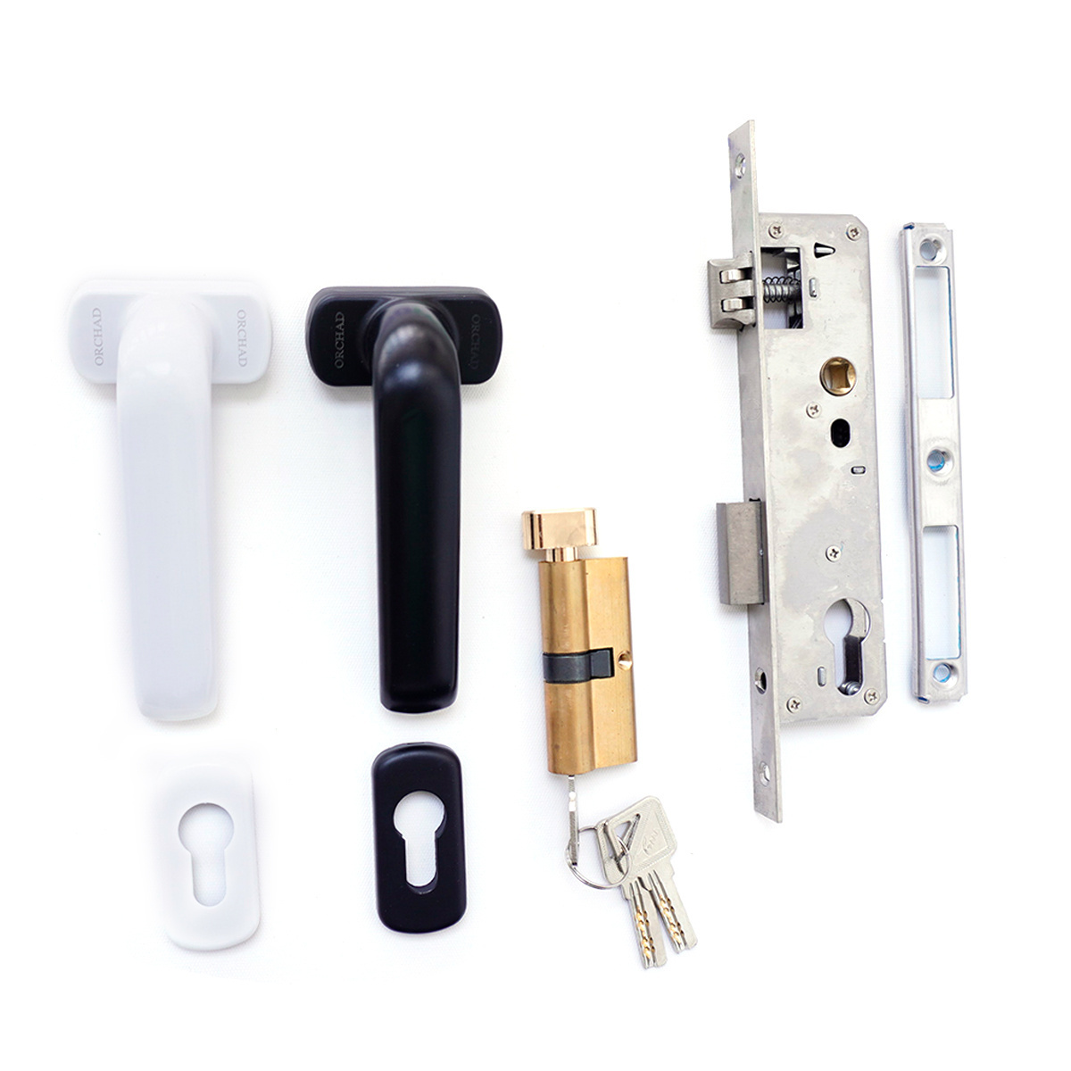 European Mortise Lock Body PVC UPVC Door handle Lock for aluminium window doors