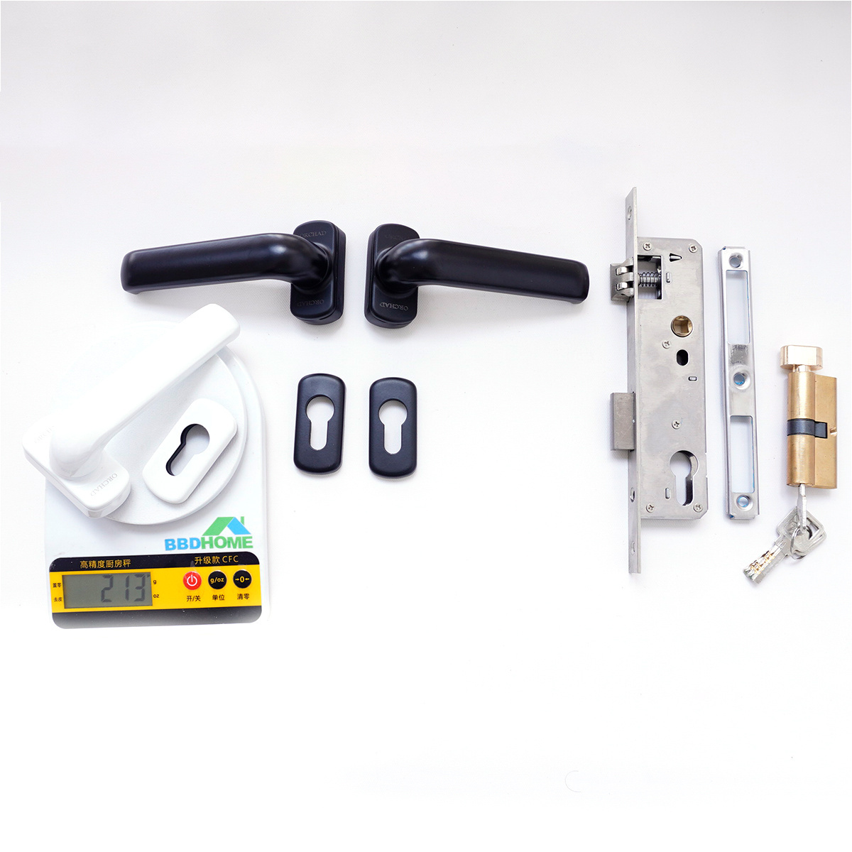 European Mortise Lock Body PVC UPVC Door handle Lock for aluminium window doors