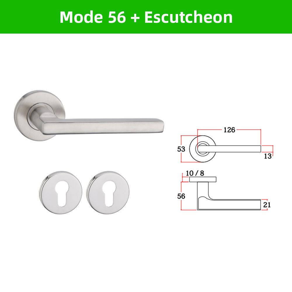 Wholesale High-quality Aluminum Alloy Door Handle Escutcheon Bathroom Magnet Lock Body Lock Cylinder Handle Door Lock