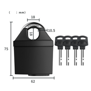 High quality outdoor heavy duty waterproof padlock security anti-theft storage thickened shackle waterproof  padlock