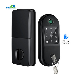 BBDHOME Smart American Standard Deadlock Fingerprint Code Blue Tooth App Control Deadbolt Lock 70 Mm Cylinder Lock