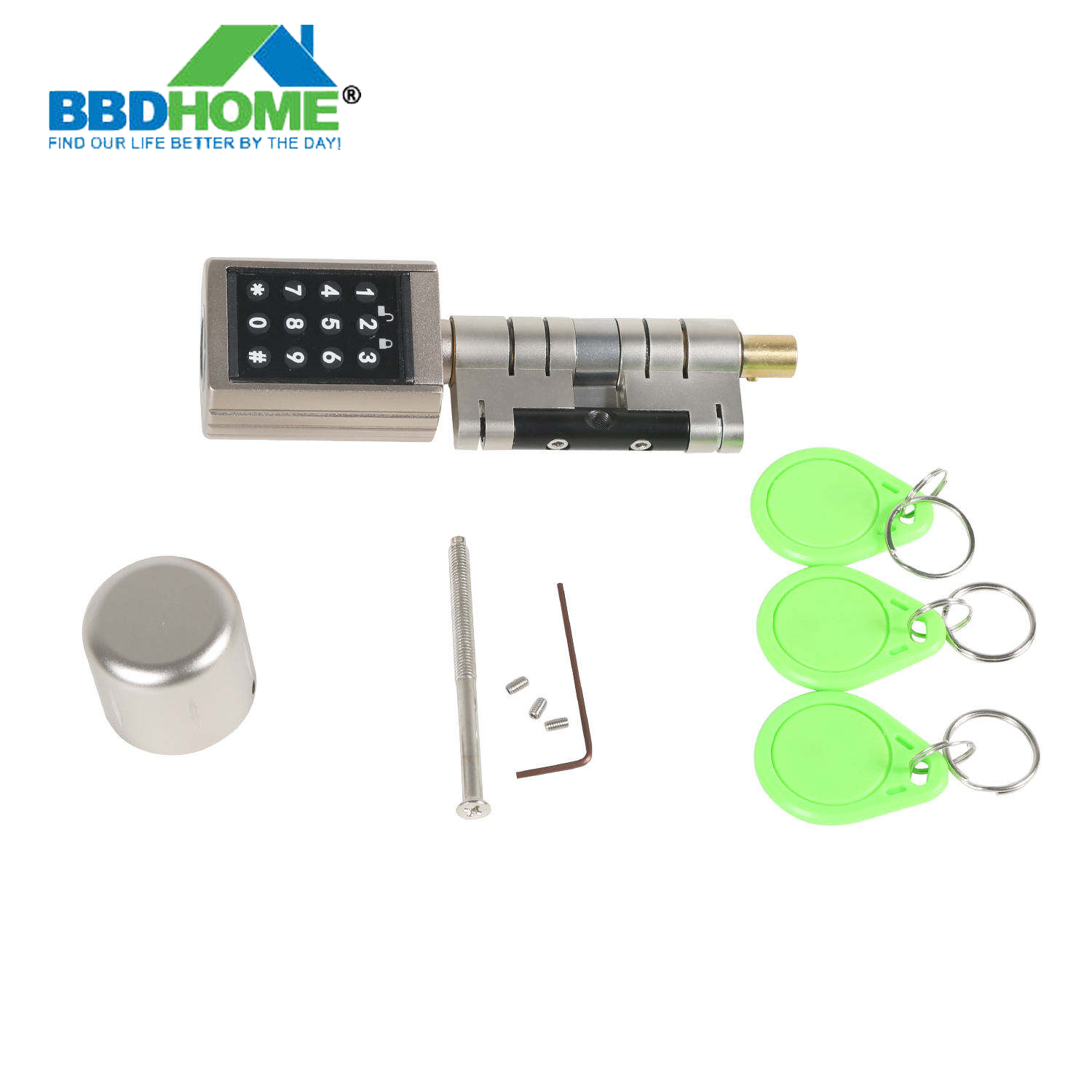 BBDHOME High-quality Bluetooth Unlock Keyless Safety Electronic Smart Fingerprint Lock Cylinders