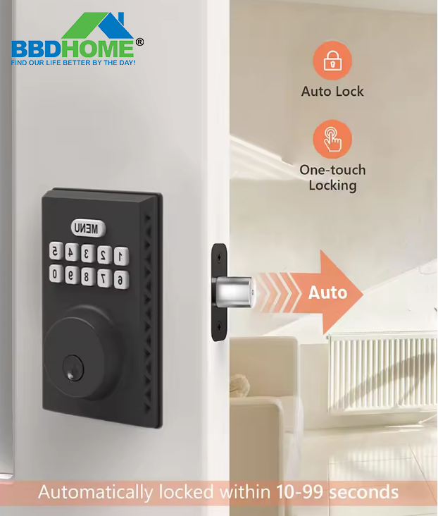 BBDHOME New style Multi Function Security Digital Entry Door Lock Brass Key Box Electronic Keypad Deadbolt KeylessSmart Locks