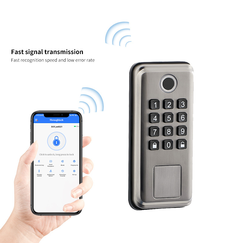 BBDHOME High Security Waterproof TTlock Front Digital WiFi Black Electronic Keypad Deadbolt Smart Door Lock