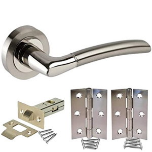 Best-selling split interior Bathroom Door Handle Chrome modern aluminum door handle