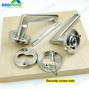 WPC door Israel aluminium rosette security magnet latch 70mm cylinder 8550mm lock body knob  locksets door handle lock