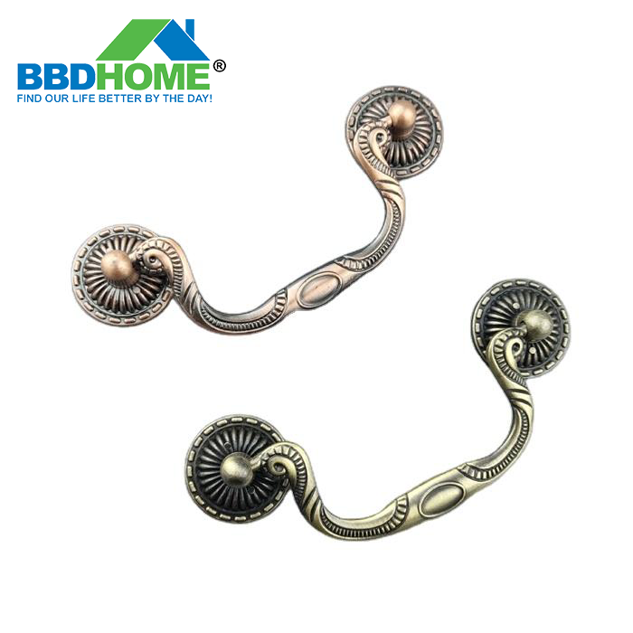 BBDHOME Antique Door Hardware  Cabinet Kitchen Furniture Zinc Alloy Pull Handle