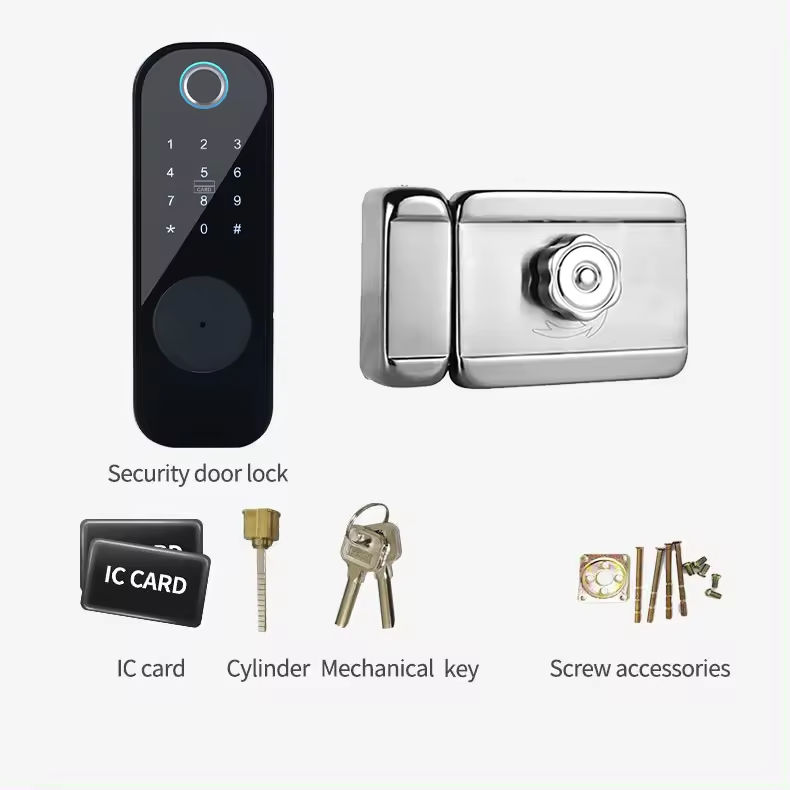 BBDHOME Waterproof Digital Wifi Outdoor With Tuya App Remote Control Password Fingerprint Smart Door Lock