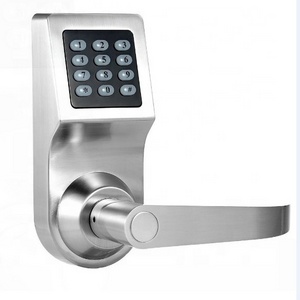 Hot Sell Remote Control Password Anti-theft Security Code RF Card Electronic Keypad Door Lock With Mechanical Key