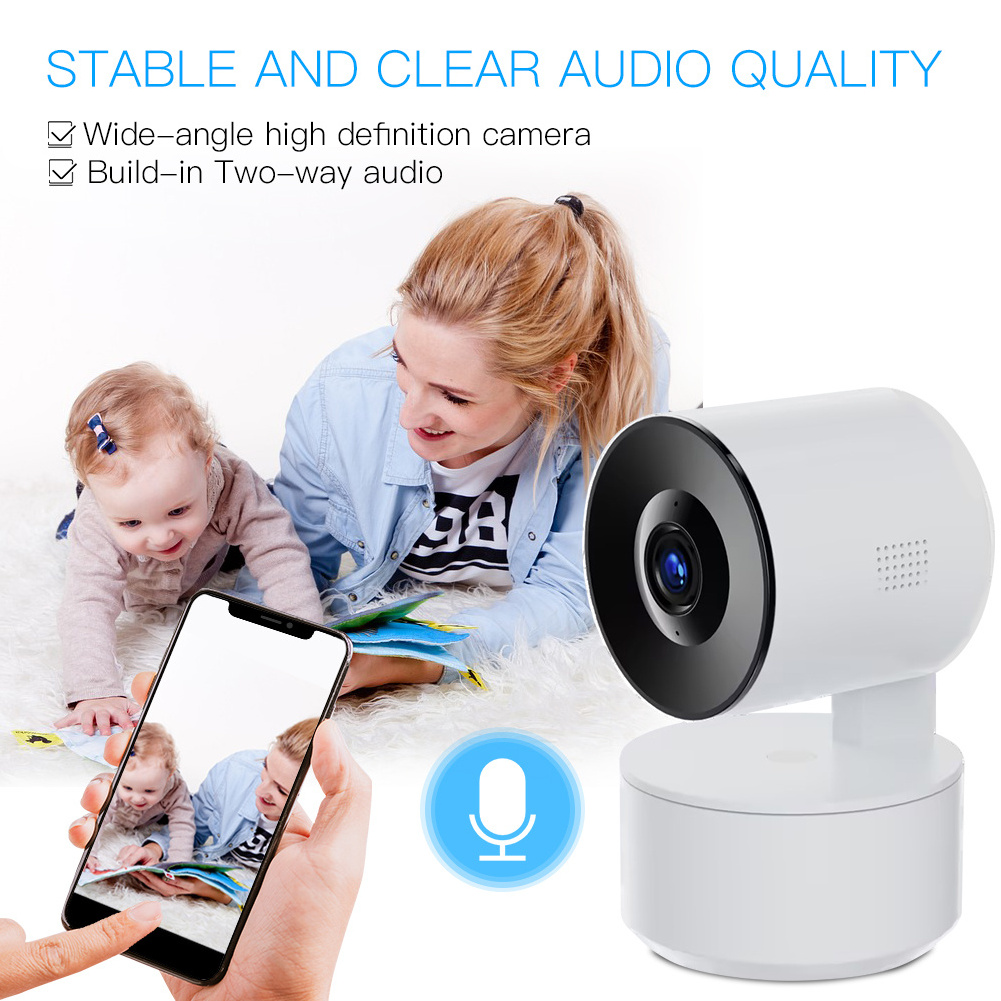 BBDHOME WiFi Home Indoor PTZ Smart IP Motion Tracking Wireless 1080P APP Remote Security Camera