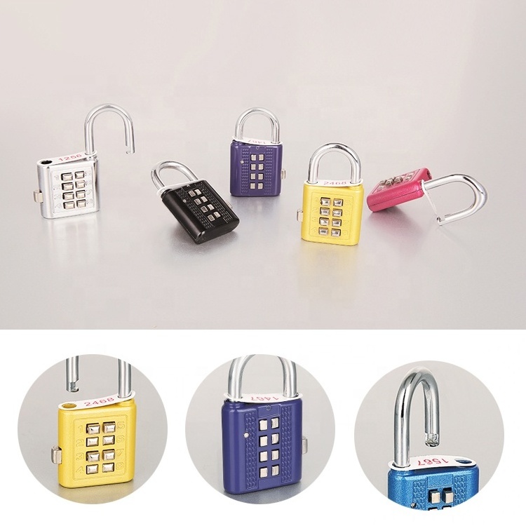 8button code padlock-HC01 Zinc  blind Padlock