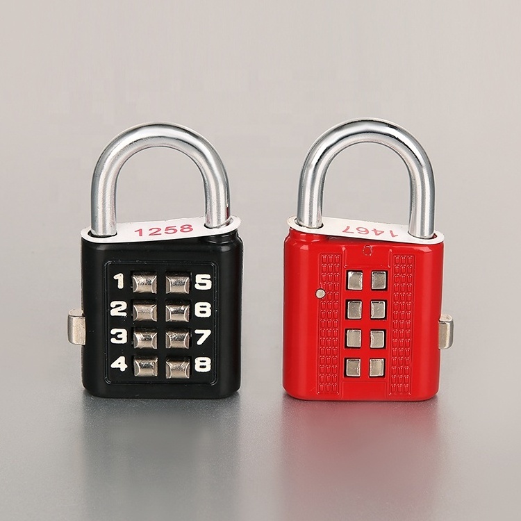 8button code padlock-HC01 Zinc  blind Padlock