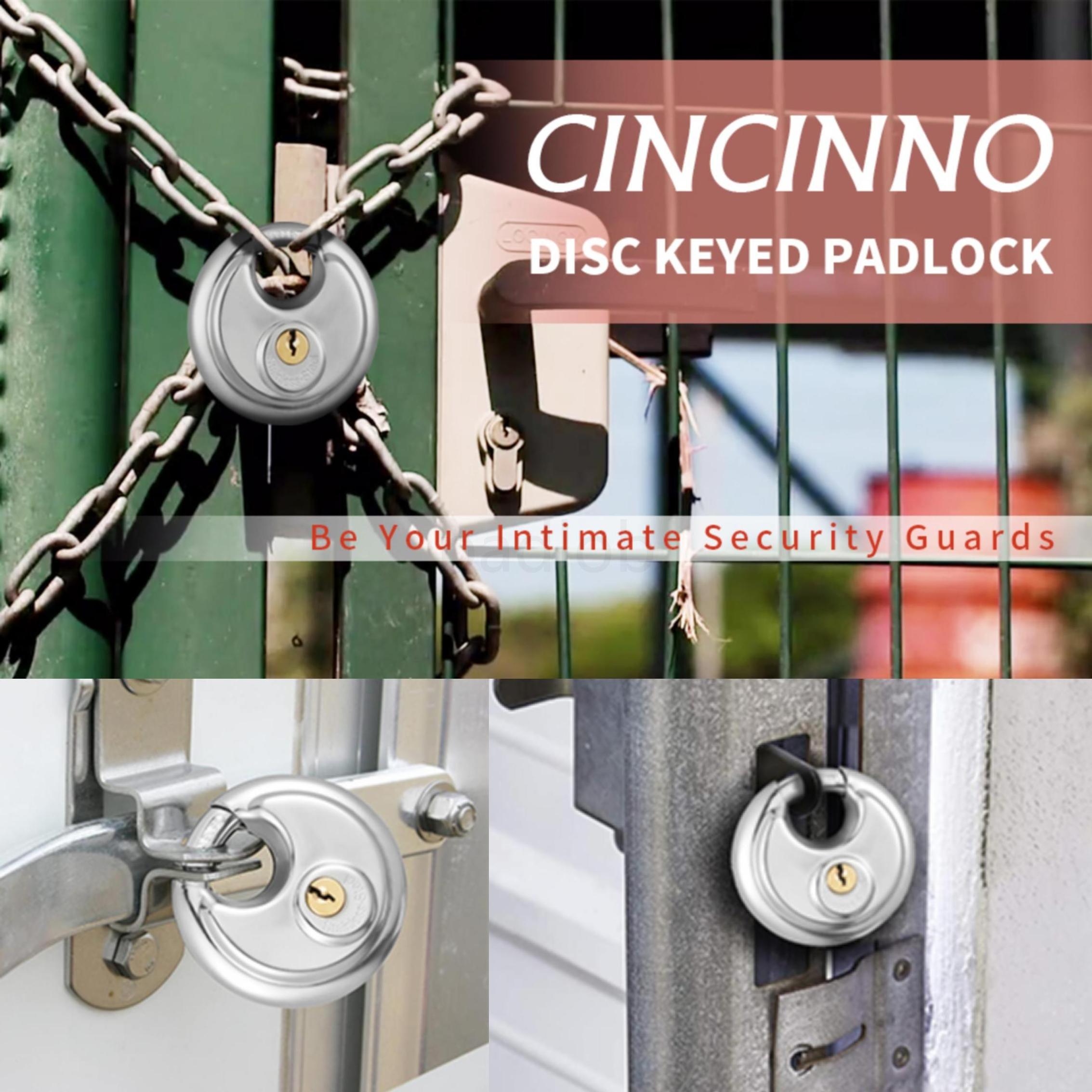 USA waterproof self storage door stainless steel disc lock 70mm uncuttable  disc custom logo padlocks with keys