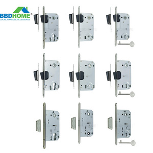 Security 8550mm 9050mm Magnet Mortise door lock body cylinder key wc magnetic lock latch