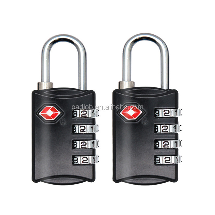 TSA309 Zinc Alloy 4 digital combination padlock Traveling TSA Customs Password Lock