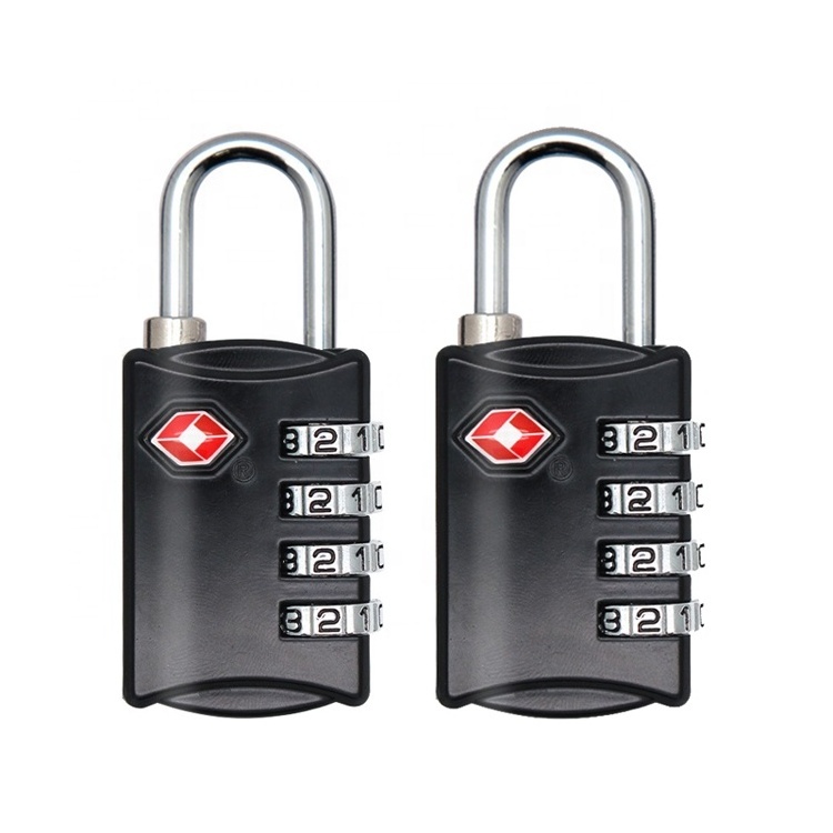 TSA309 Zinc Alloy 4 digital combination padlock Traveling TSA Customs Password Lock