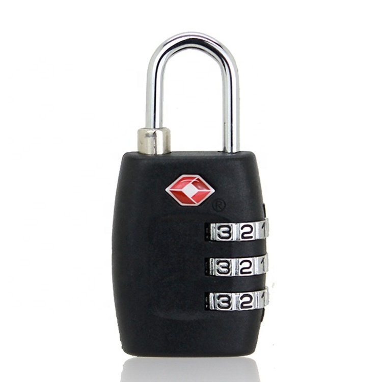 TSA335 3 digital combination TSA Approved Traveling suitcase padlock 20mm unity padlock tsa fixed locker travel luggage lock