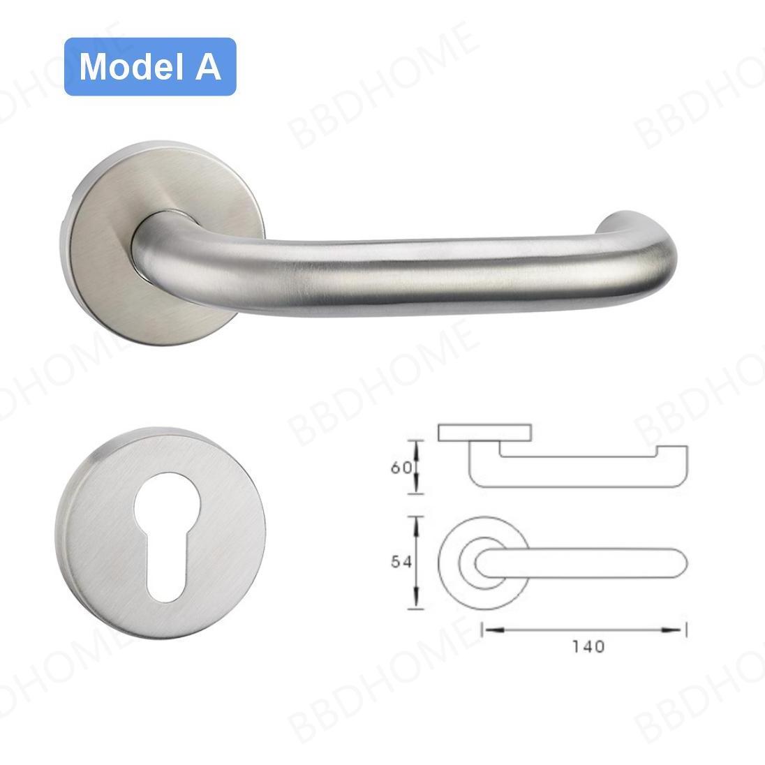 Lever Hardware Pull Lock SS Door Handle 201ss 304ss Stainless Steel Door lock set