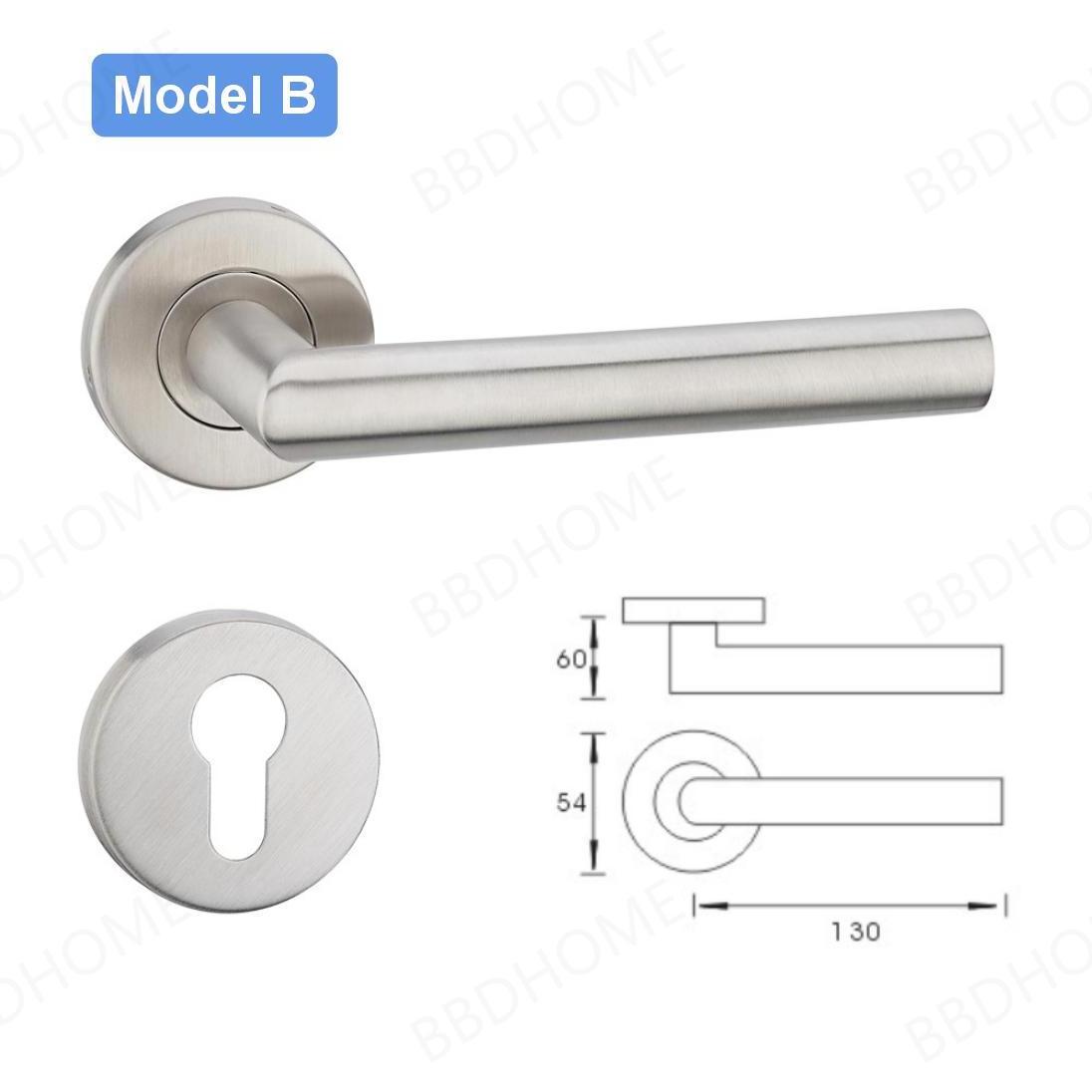 Lever Hardware Pull Lock SS Door Handle 201ss 304ss Stainless Steel Door lock set