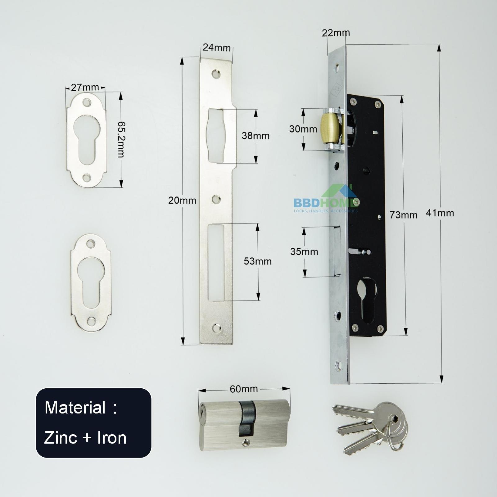 Narrow Stile Mortise Upvc Handle Set Handles Lever/Lever White 92Pz 210Mm Screw Back Plate 240mm Black Upvc Pvc Door Lock