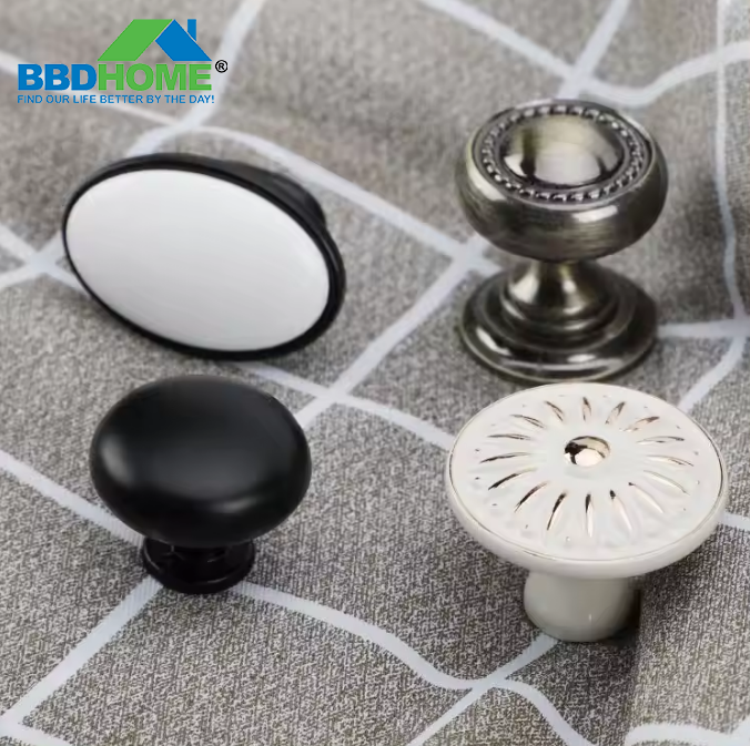 BBDHOME Fashion kitchen hardware drawer knobs Aluminum black cabinet handle