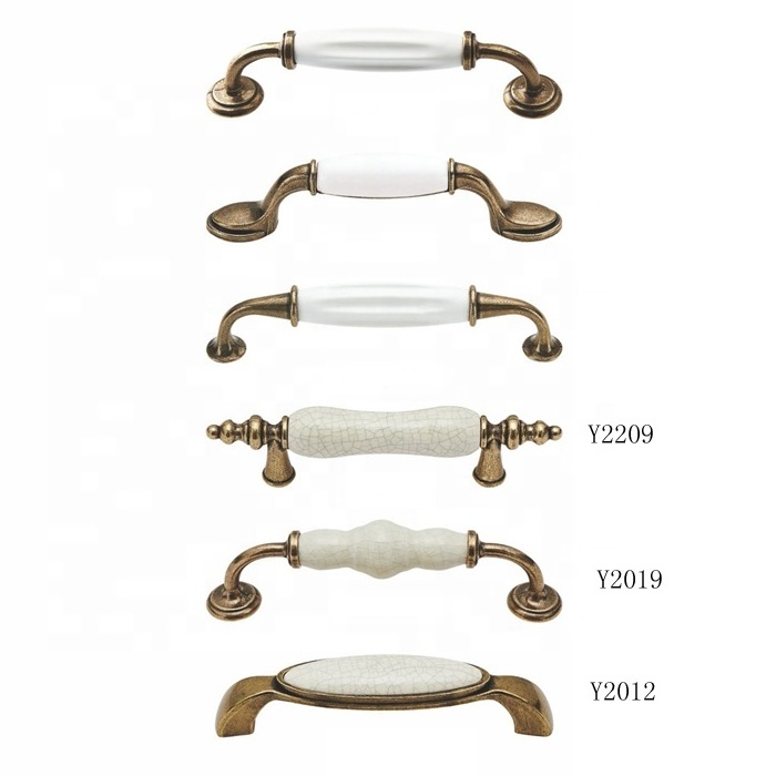 Ceramic Drawer Pulls Antique Kitchen Vintage Knobs and Pulls Handles for Cabinets Ceramic Handle Furniture Handle Traditional