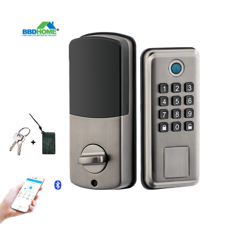 High Security Waterproof Bedroom Door TTlock Deadbolt Digital Electronic Smart Keypad for Front Door Smart Locks