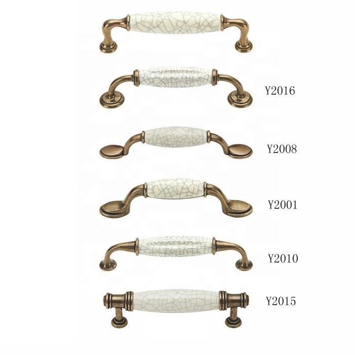 Ceramic Drawer Pulls Antique Kitchen Vintage Knobs and Pulls Handles for Cabinets Ceramic Handle Furniture Handle Traditional