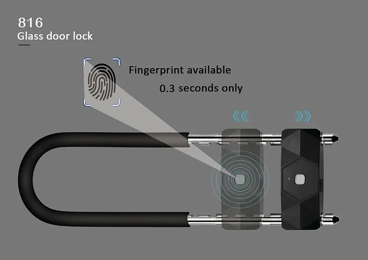 BBDHOME High quality anti-theft mountain bike key lock anti-theft intelligent security U-shaped bicycle smart lock