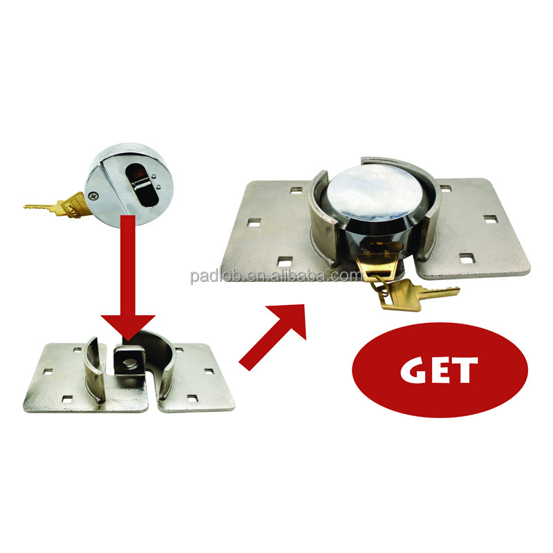 BBDHOME High quality Solid steel body Hidden Shackle Lock